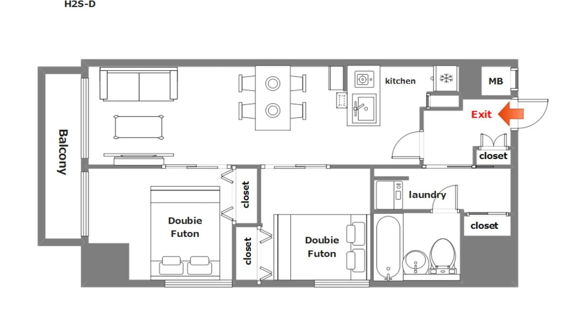 Appartamento H2H Shinsaibashi Osaka