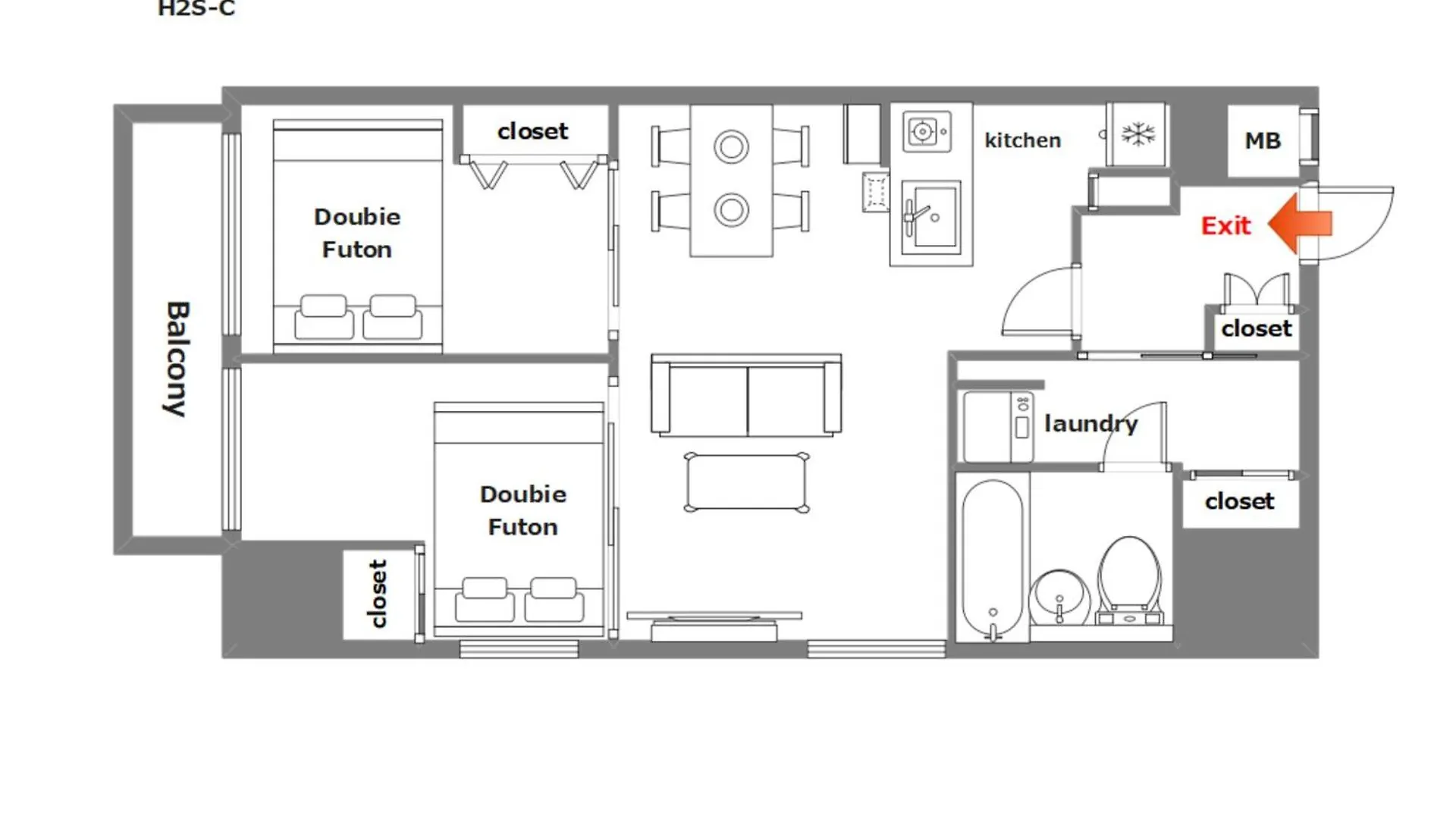 Appartamento H2H Shinsaibashi Osaka